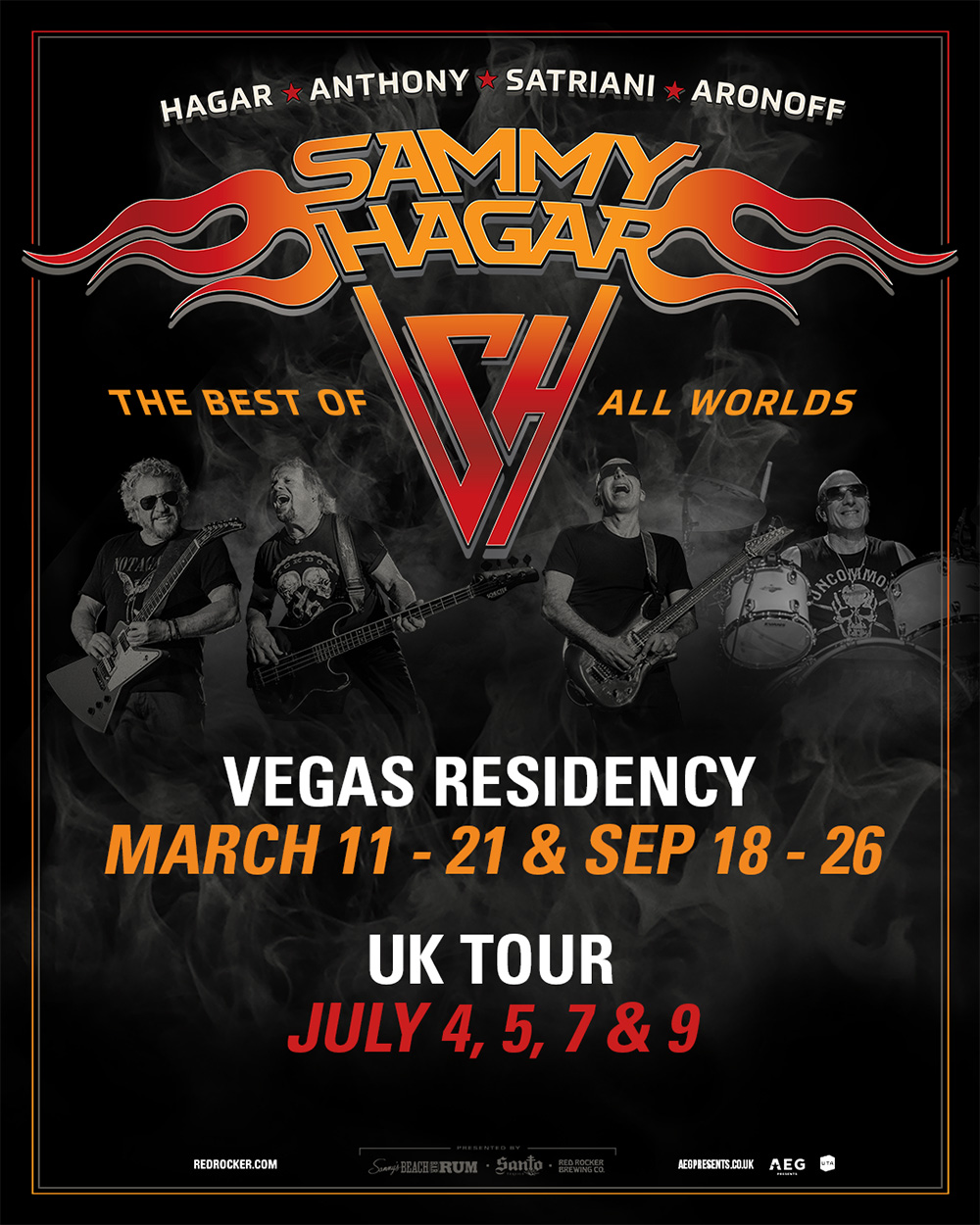 SAMMY HAGAR BEST OF ALL WOLDS TOUR 2026