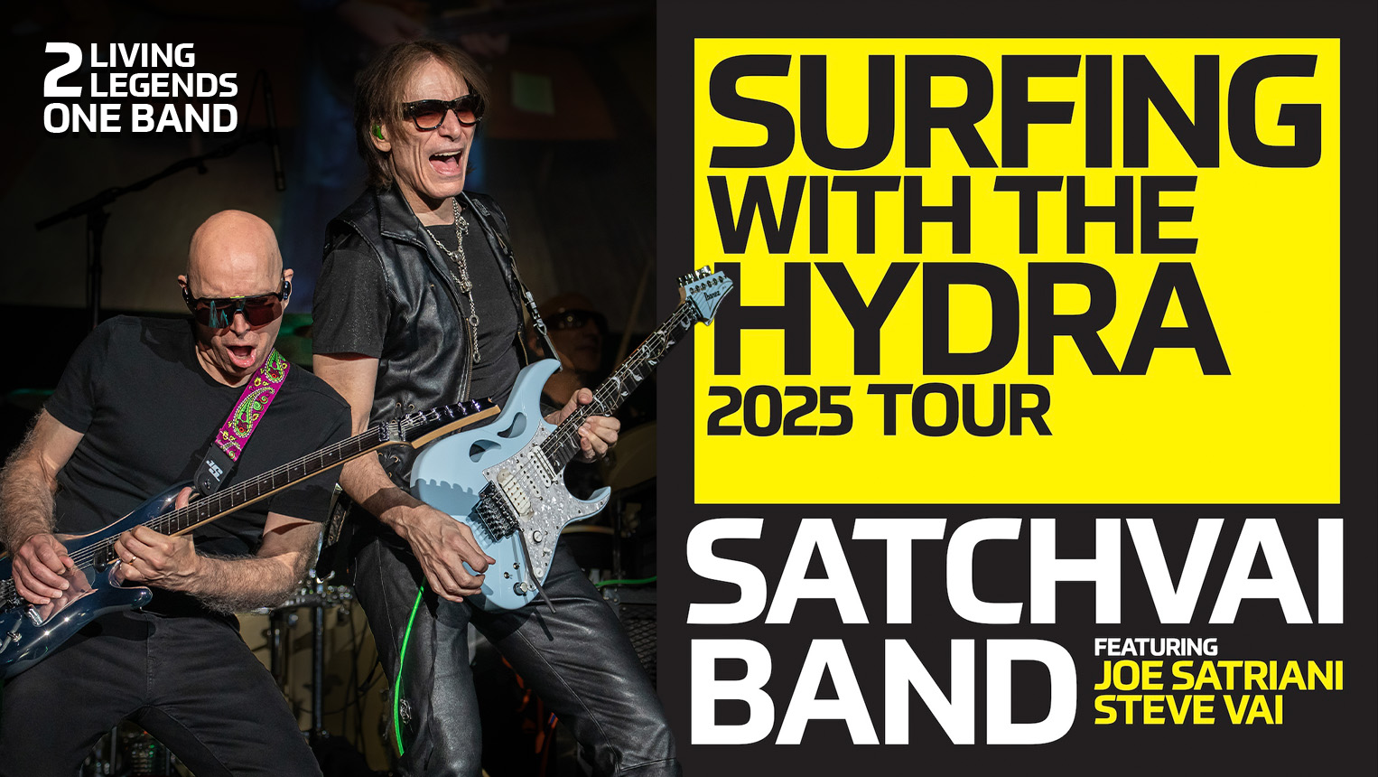 SATCHVAI BAND 'Surfing With The Hydra' 2025 Tour