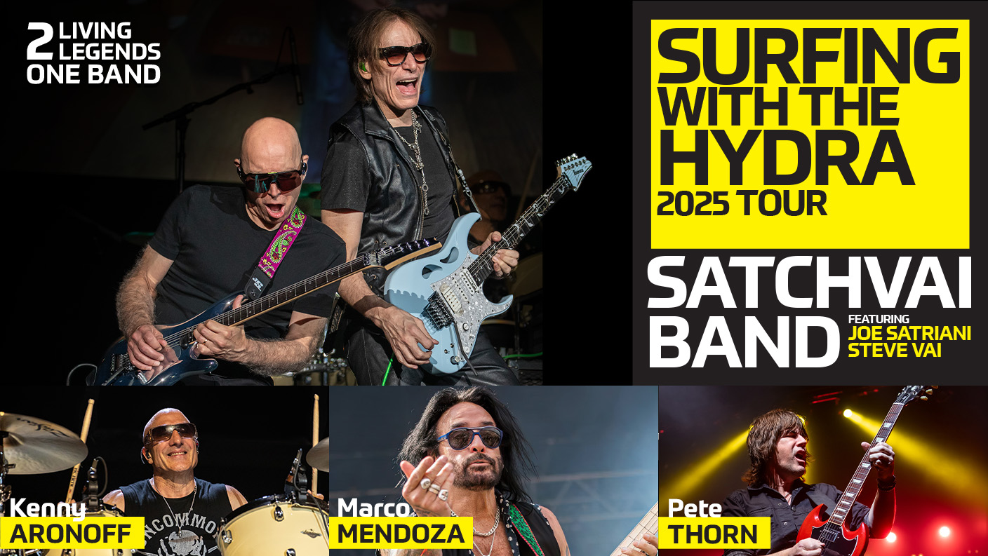 SATCHVAI BAND - Surfing With The Hydra 2025 Tour - Featuring Joe Satriani & Steve Vai